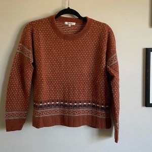 Madewell Printed Fuzzy Sweater